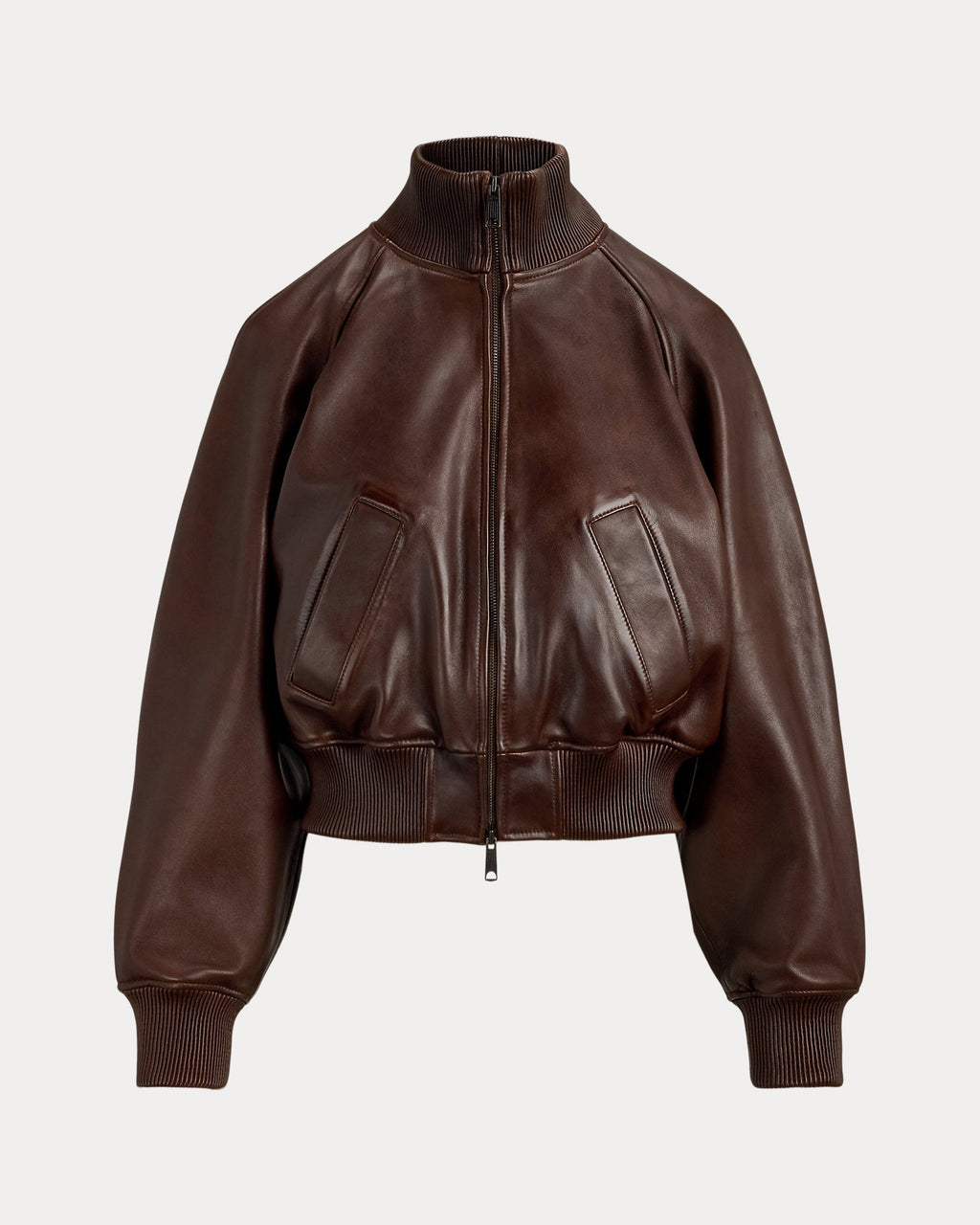 Ralph Lauren Flight Leather Jacket – Premium Women's Classic Aviator Jacket