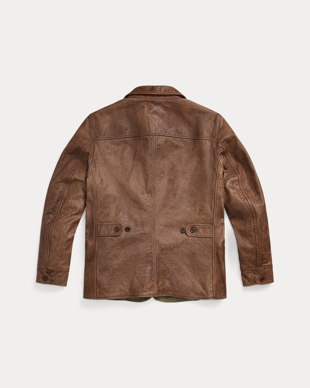 Men’s Ralph Lauren Polo Leather Car Coat – Timeless Designer Jacket