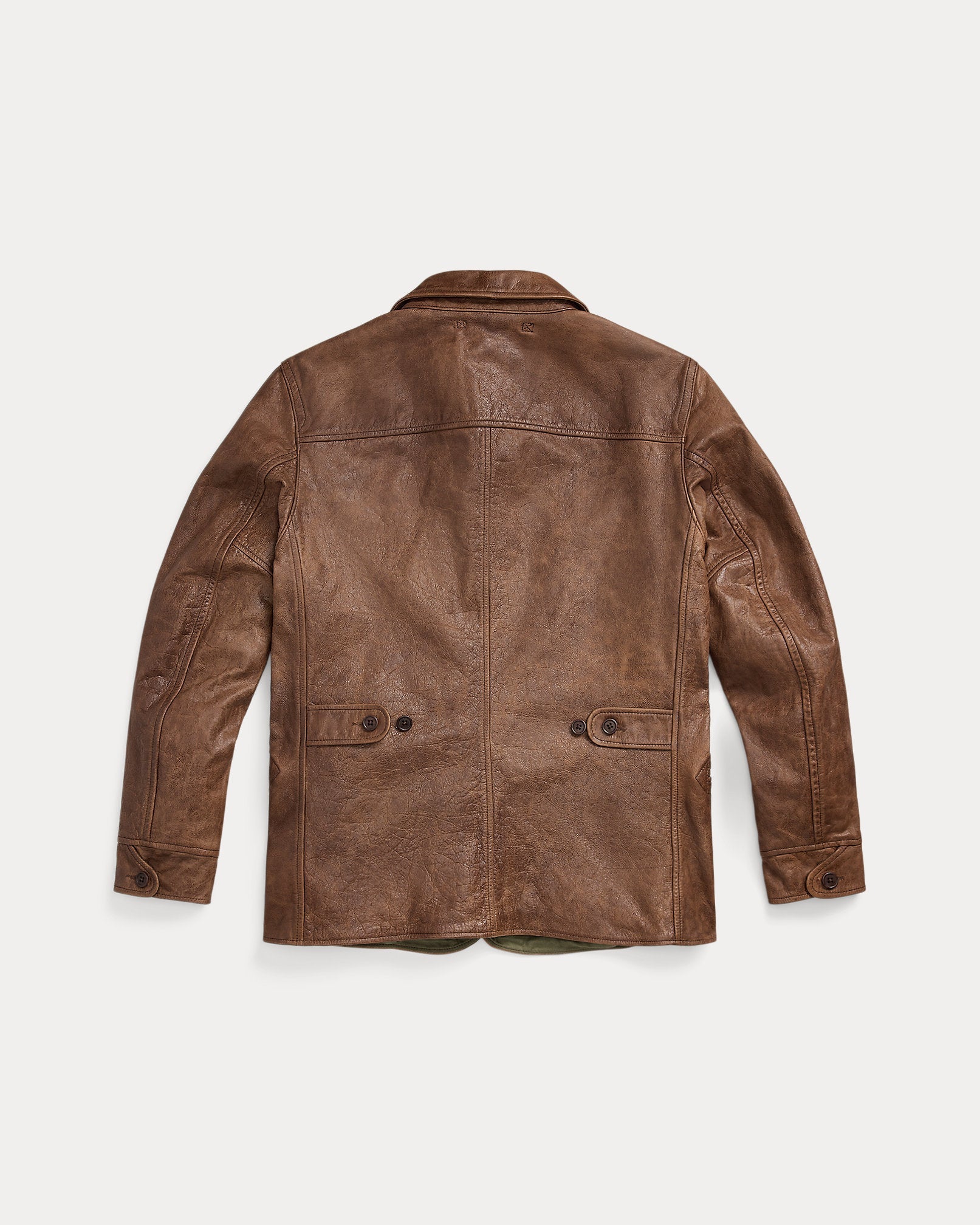 Men’s Ralph Lauren Polo Leather Car Coat – Timeless Designer Jacket