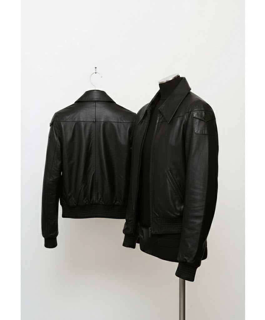 Emma Watson Real Leather Biker Jacket – Women’s Black Celebrity Inspired Motorcycle Jacket
