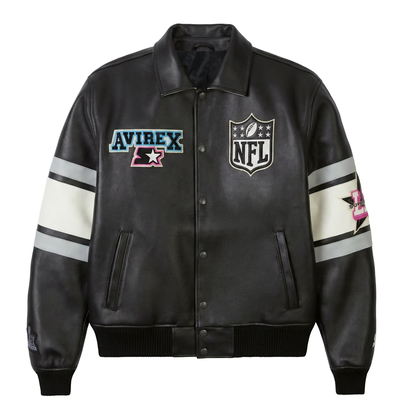 Avirex x Starter Super Bowl LX Leather Jacket – Premium Limited Edition NFL Jacket