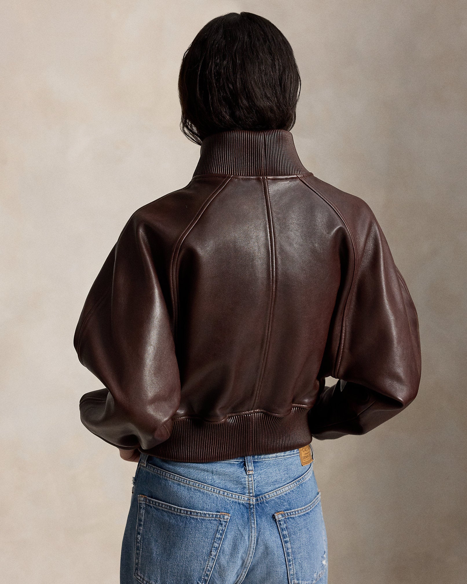 Ralph Lauren Flight Leather Jacket – Premium Women's Classic Aviator Jacket