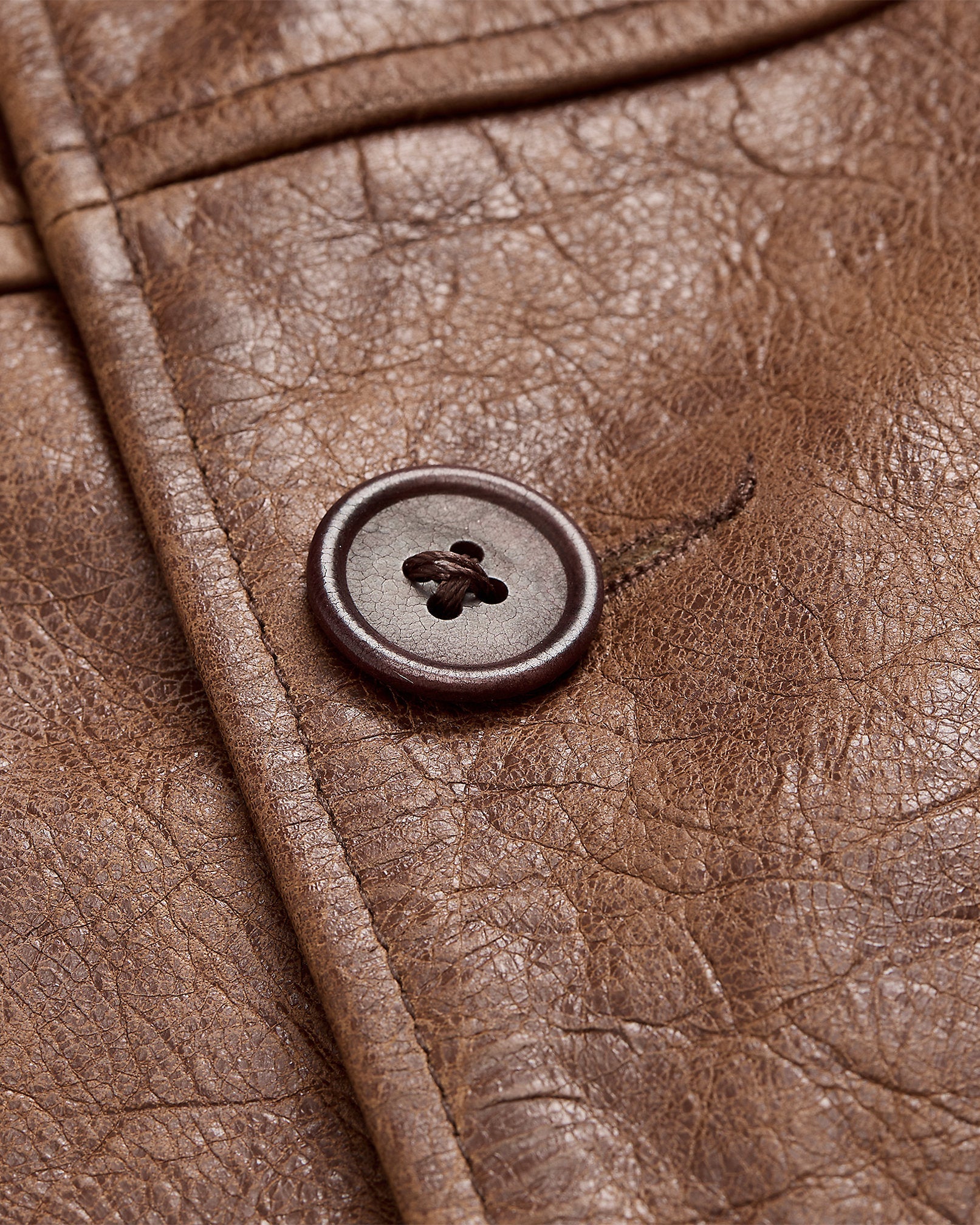 Men’s Ralph Lauren Polo Leather Car Coat – Timeless Designer Jacket