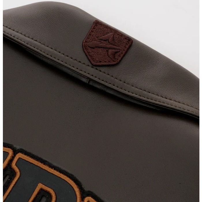 Avirex Buffalo Legends A2 Brown Leather Bomber Jacket Embroidered Limited Edition