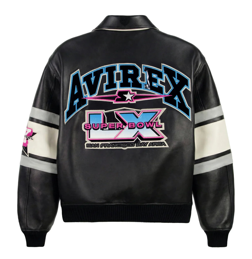 Avirex x Starter Super Bowl LX Leather Jacket – Premium Limited Edition NFL Jacket