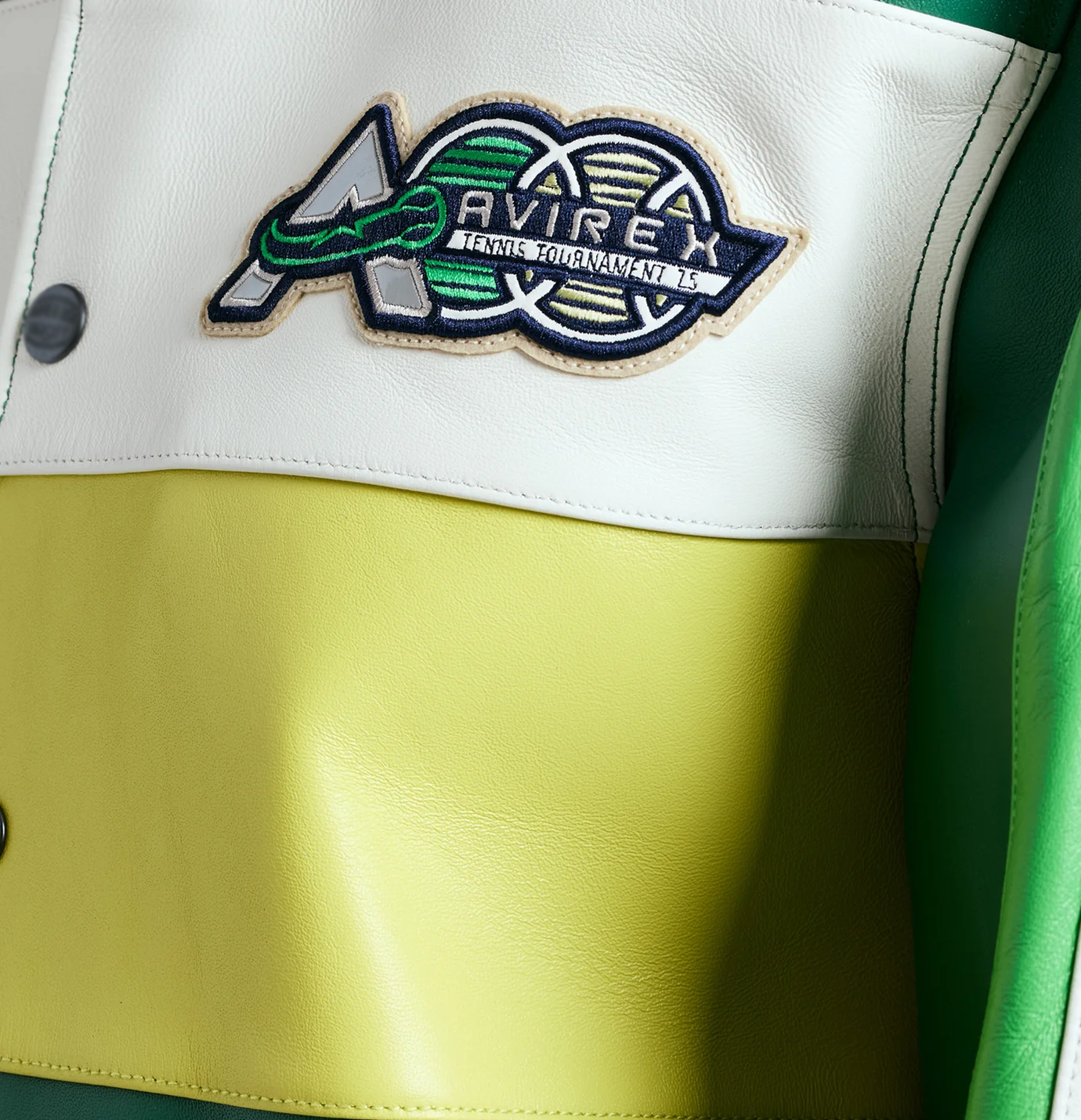 Handmade Men's Avirex Grand Slam Limited Edition Bomber Jacket Genuine Cowhide Leather