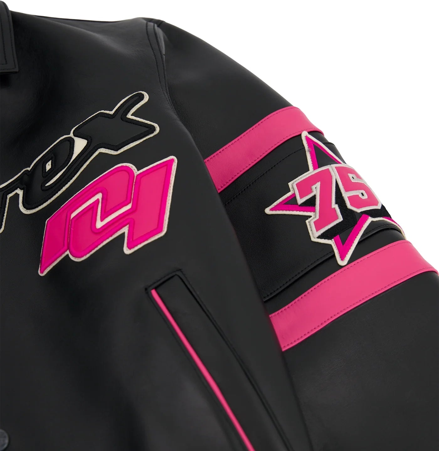 HARDIES X AVIREX Jacket Leather Bomber Jacket, Vintage Varsity Style