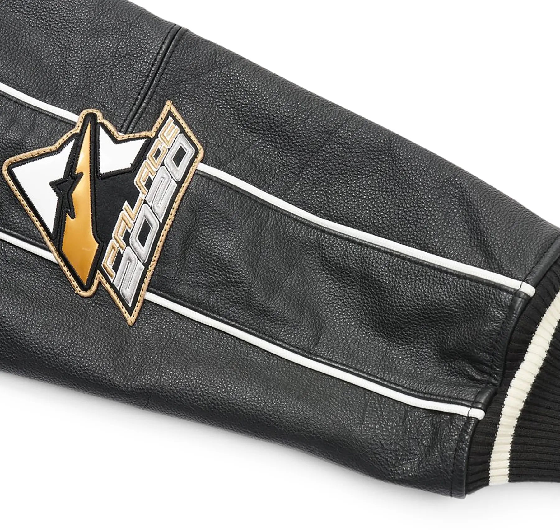 Handmade Men's Avirex x Palace No Snakes Limited Edition Bomber Jacket Genuine Cowhide Leather