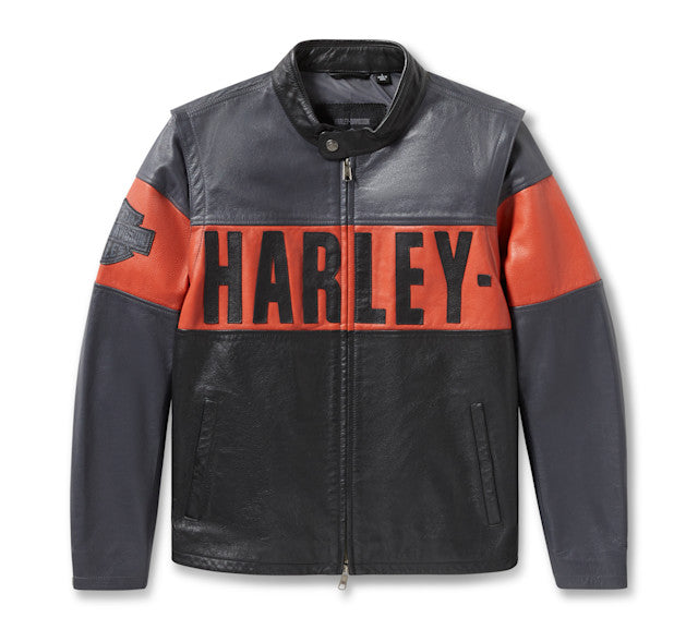 Men's Essential Convertible Leather Jacket