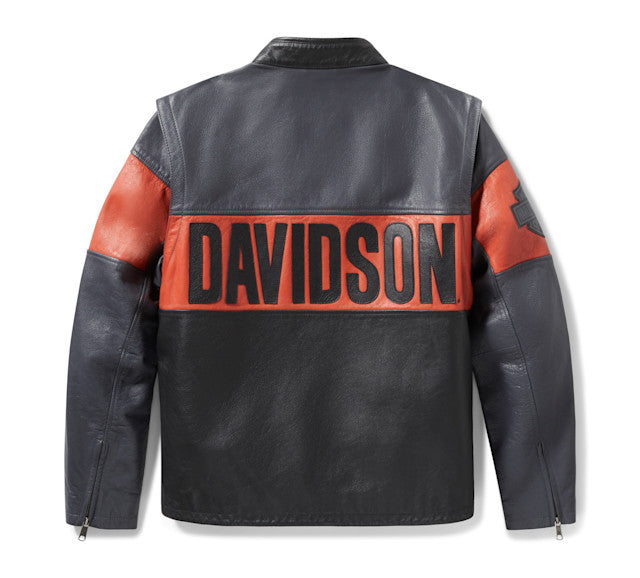 Men's Essential Convertible Leather Jacket